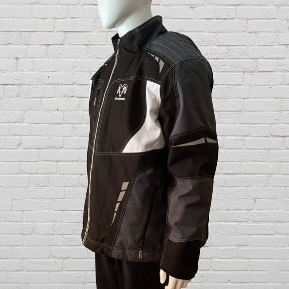 CHOKO Authentics Storm Shaker Men’s RAM Logo Black Gray Winter Jacket Coat - Picture 8 of 13